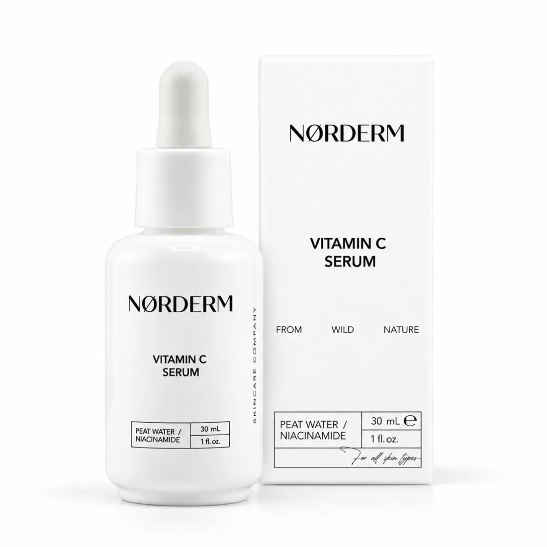NØRDERM Vitamin C Serum bottle and box